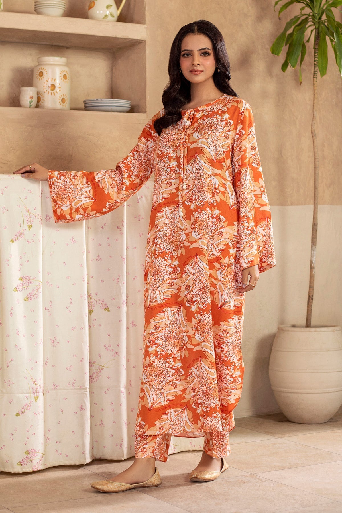 2 Piece - Stitched - Printed Linen Suit - KPW25-P3806