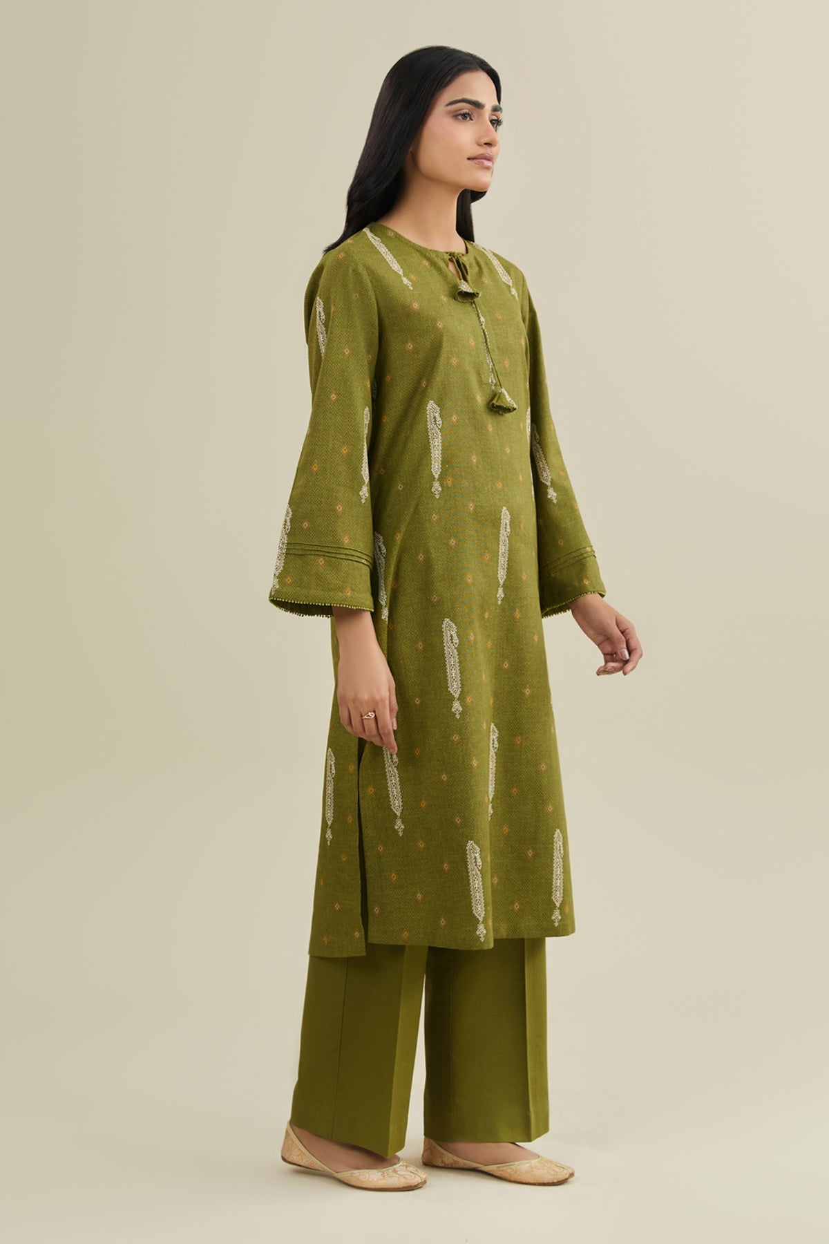 2 Piece - Unstitched - Printed Khaddar Suit - C6381