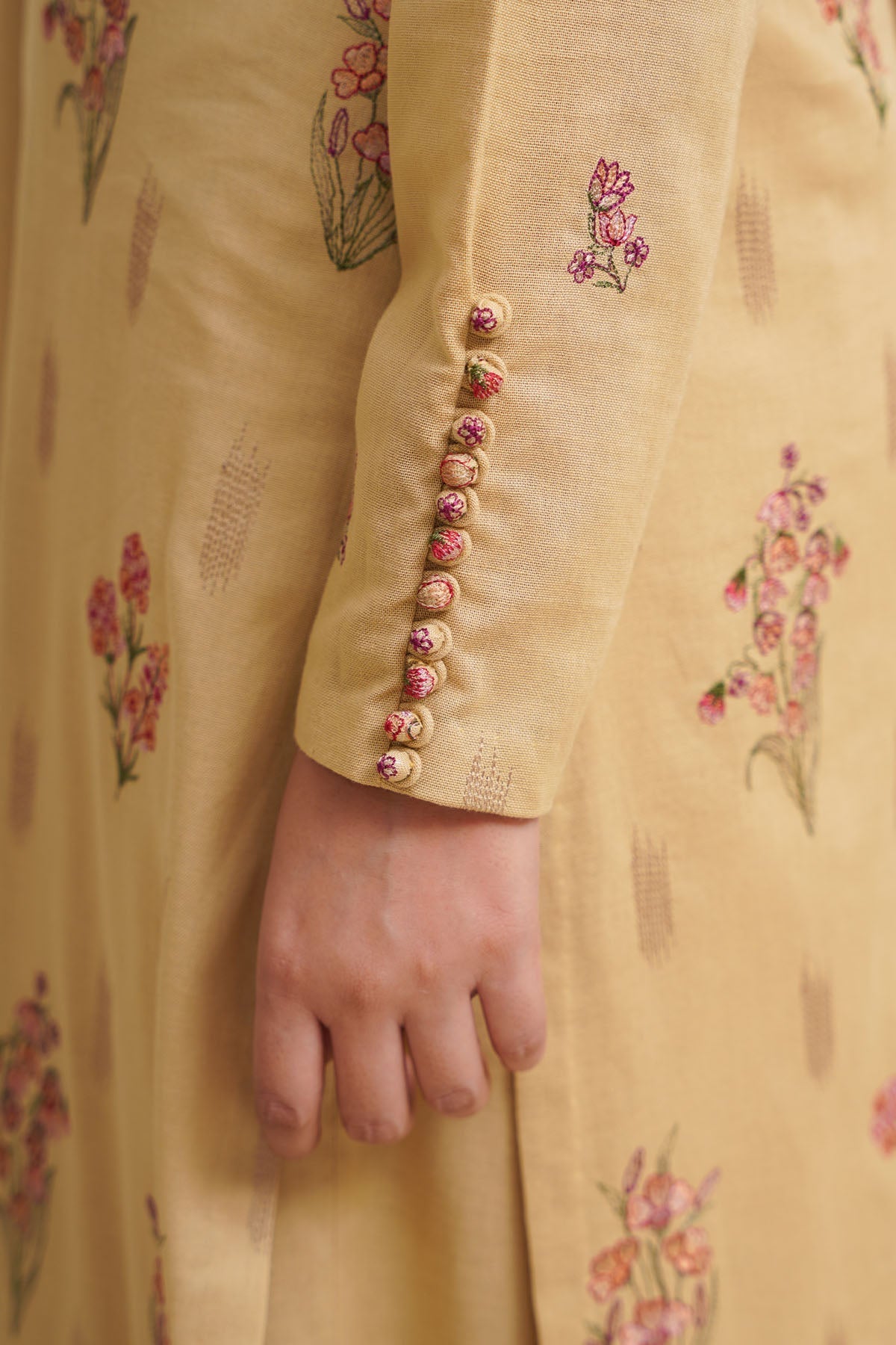 3 Piece - Unstitched - Embroidered Khaddar Suit - E1754