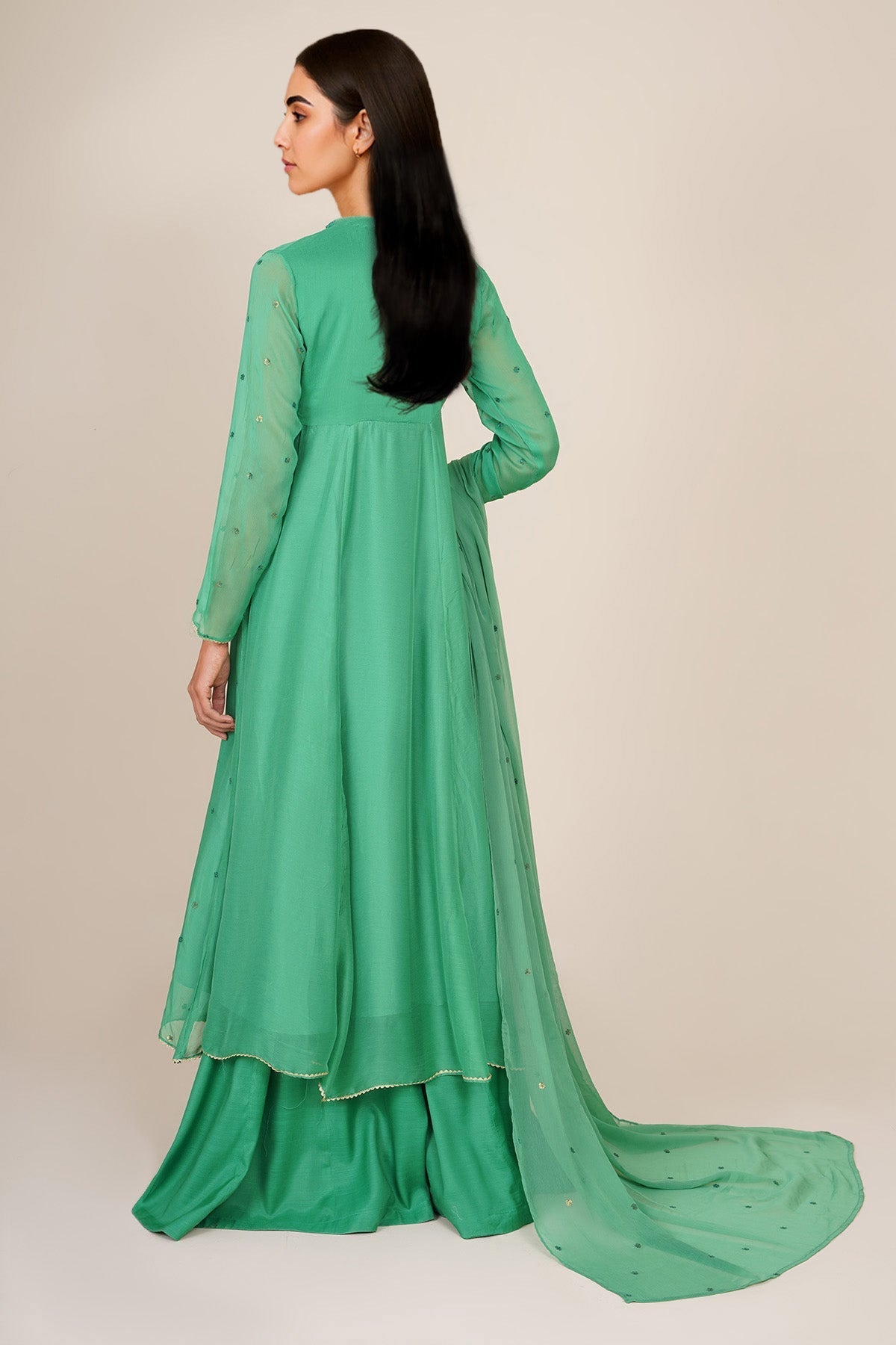 3 Piece - Stitched - Embroidered PK Chiffon Suit - KPS25-P3521