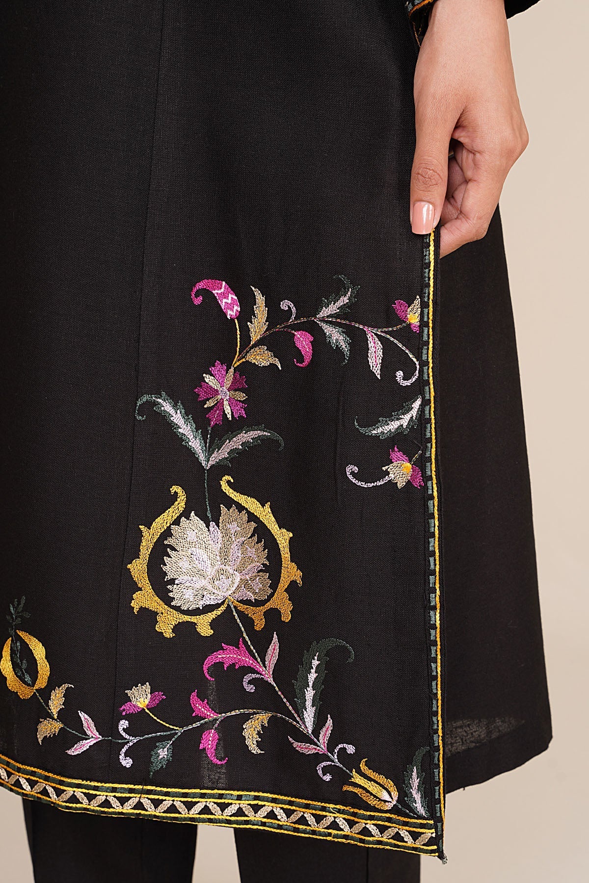 2 Piece - Stitched - Embroidered Cotton Karandi Suit - KPW24-P3074-74