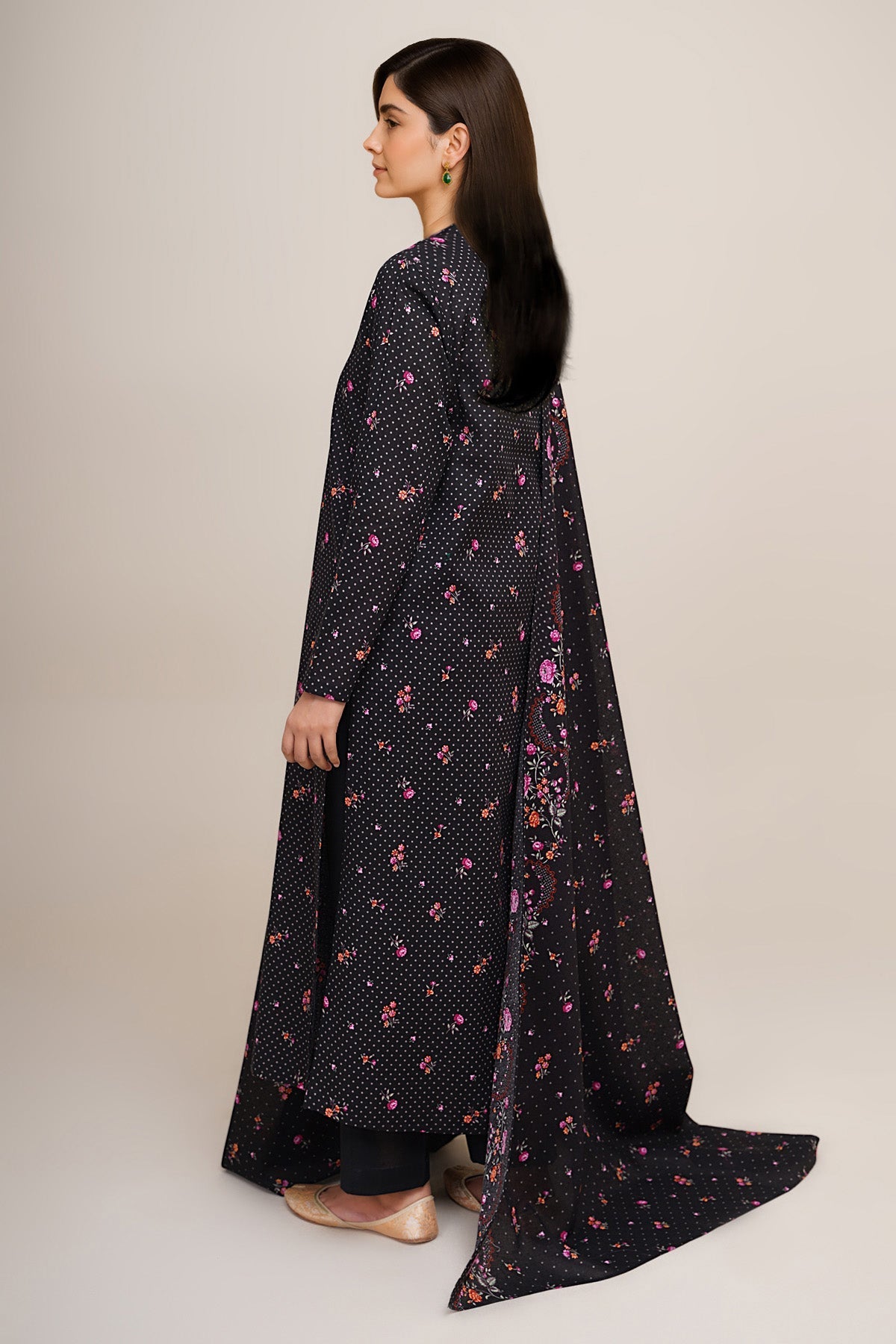 3 Piece - Unstitched - Printed Khaddar Suit - X7142