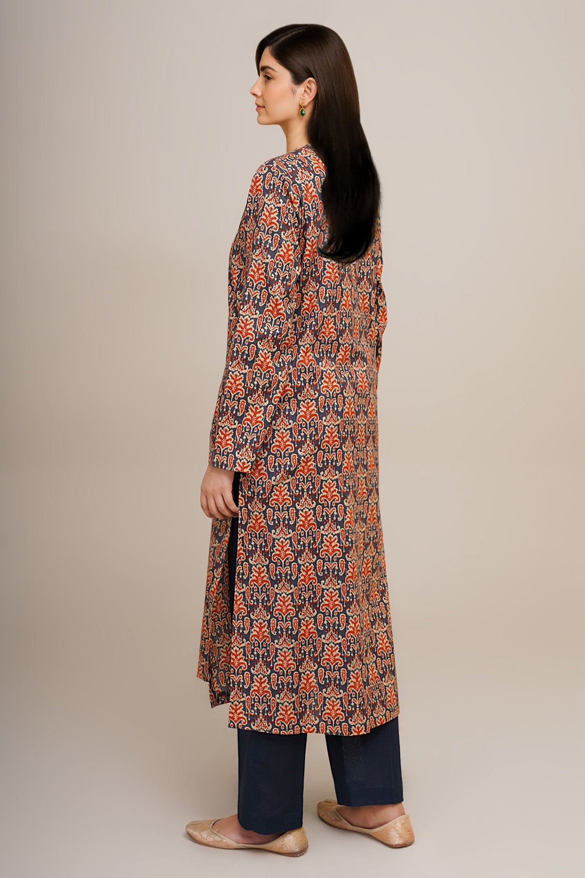 2 Piece - Unstitched - Printed Khaddar Suit - X7166
