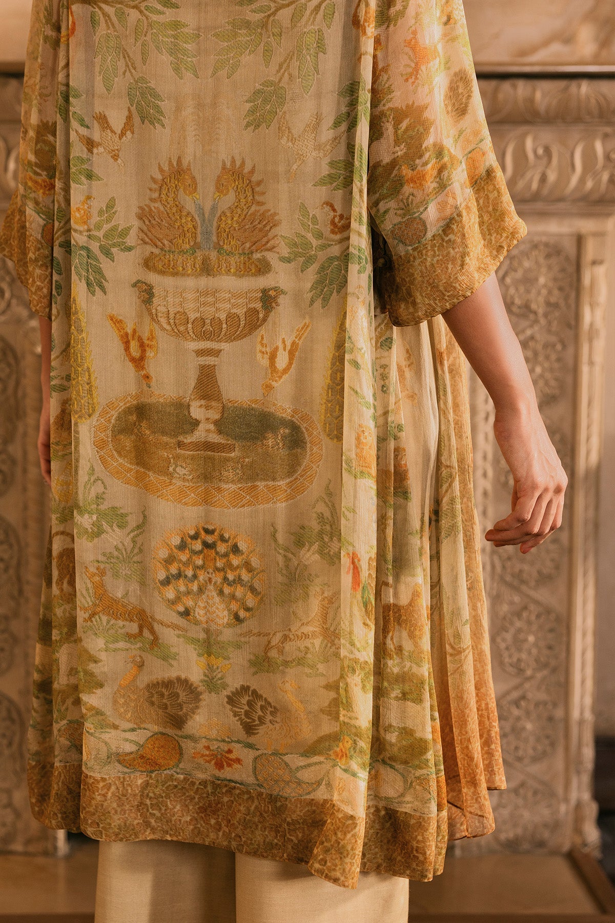 4 Piece - Stitched - Printed Pure Chiffon Suit - MCP1731