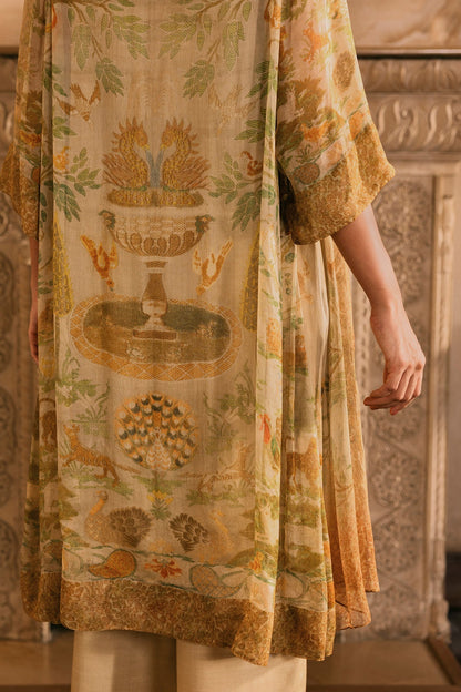 4 Piece - Stitched - Printed Pure Chiffon Suit - MCP1731