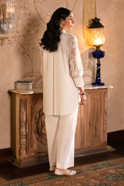 3 Piece - Stitched - Embroidered Cambric Applique Suit - MCP1914