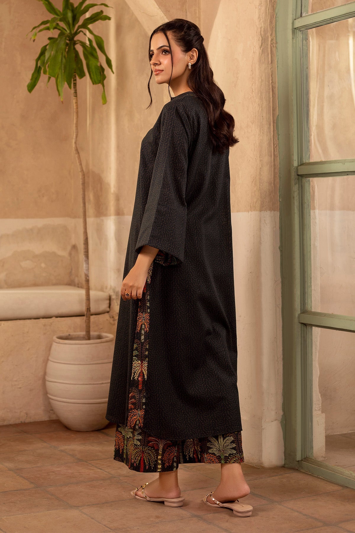 2 Piece - Stitched - Printed & Embellished Khaddar Suit - KPW25-P3809