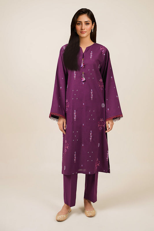 2 Piece - Unstitched - Embroidered Khadda Suit - C6346