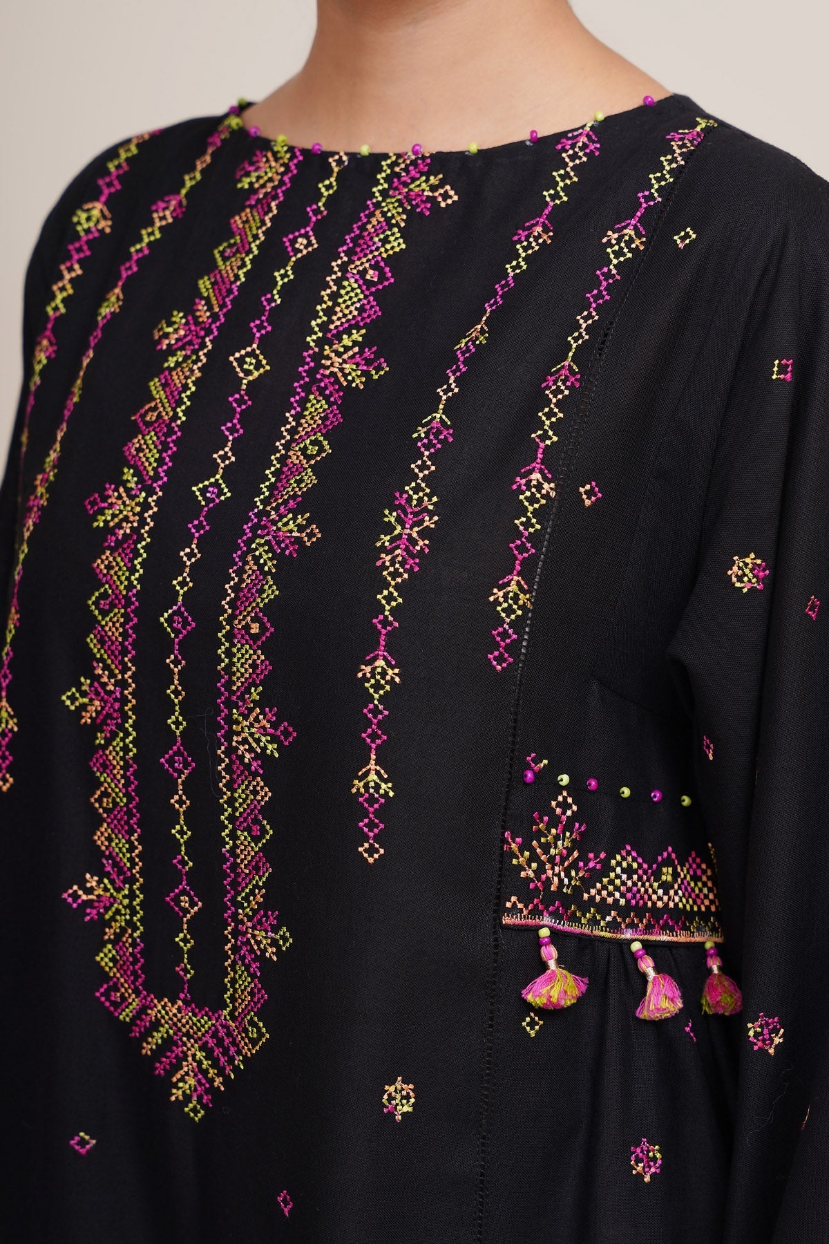 2 Piece - Unstitched - Embroidered Khaddar Suit - C6354