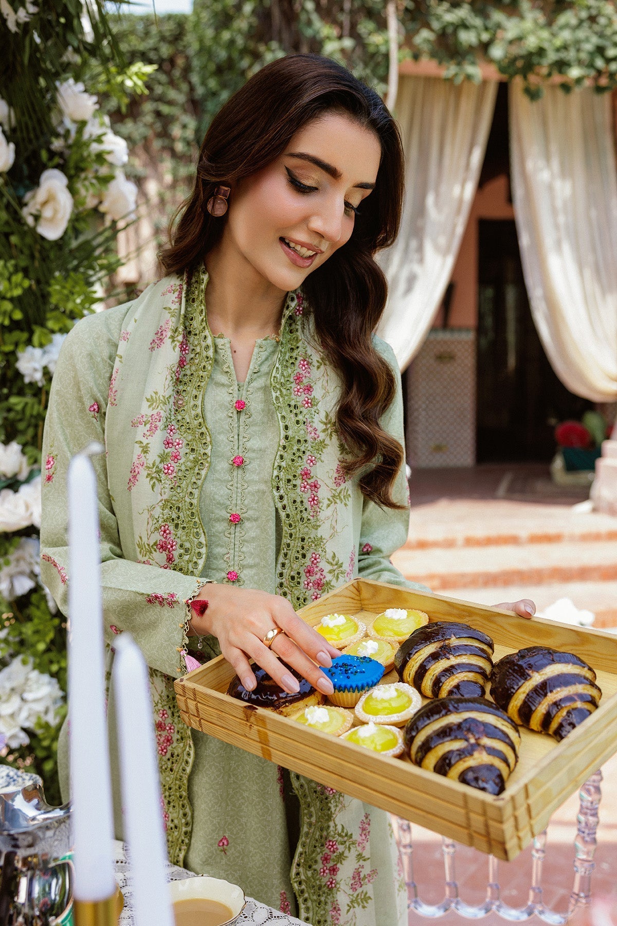 3 Piece - Unstitched - Printed & Embroidered Khaddar Suit - C6365