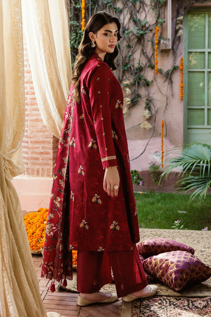 3 Piece - Unstitched - Printed & Embroidered Khaddar Suit - C6376
