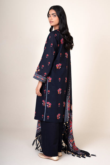 3 Piece - Unstitched - Printed Khaddar Suit - C6395