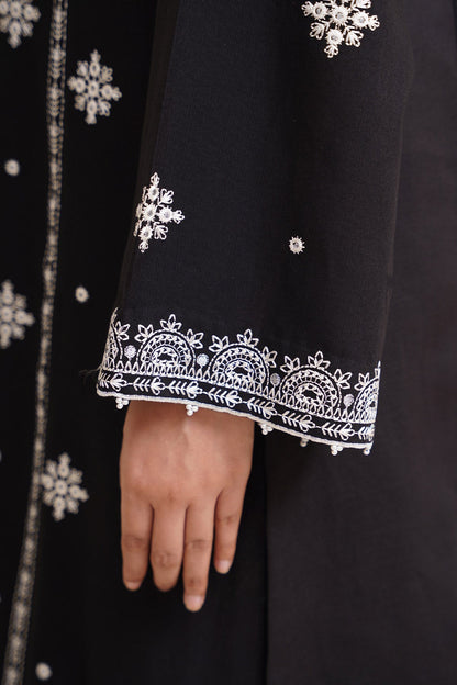 3 Piece - Unstitched - Embroidered Slub Khaddar Suit - C6406