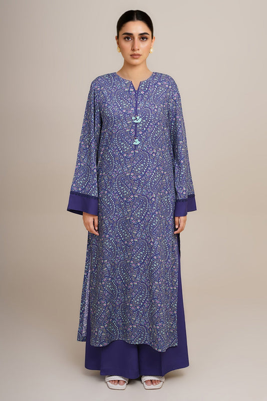 2 Piece - Unstitched - Printed Percale Suit - C6427