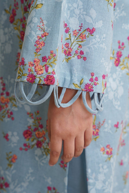 3 Piece - Unstitched - Printed & Embroidered Khaddar Suit - C6442