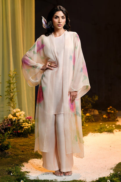 4 Piece - Stitched - Printed Pure Chiffon Suit - MCP1727