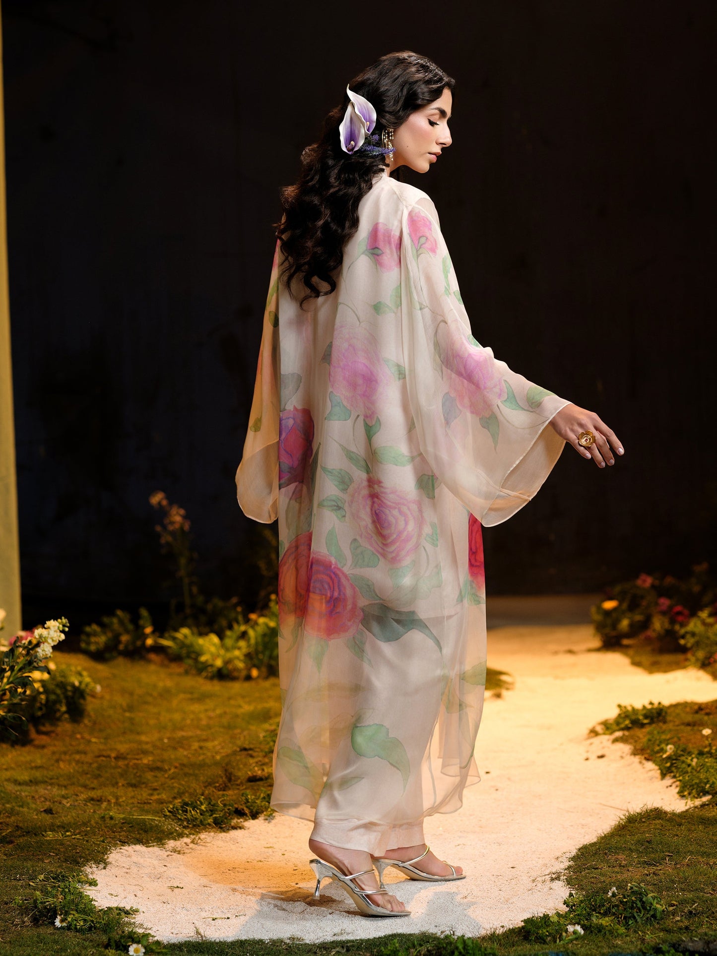 4 Piece - Stitched - Printed Pure Chiffon Suit - MCP1727