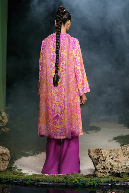 3 Piece - Stitched - Printed Raw Silk Suit - MCP1730-1