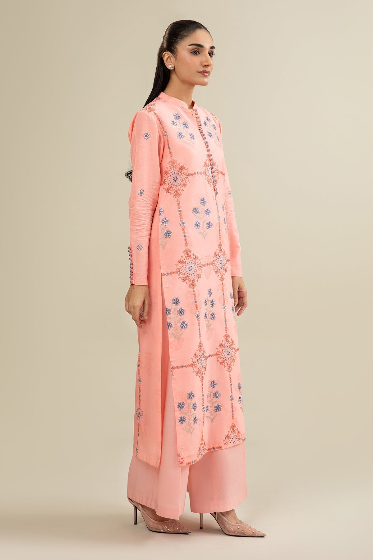 2 Piece - Unstitched - Embroidered Jacquard Suit - E1678