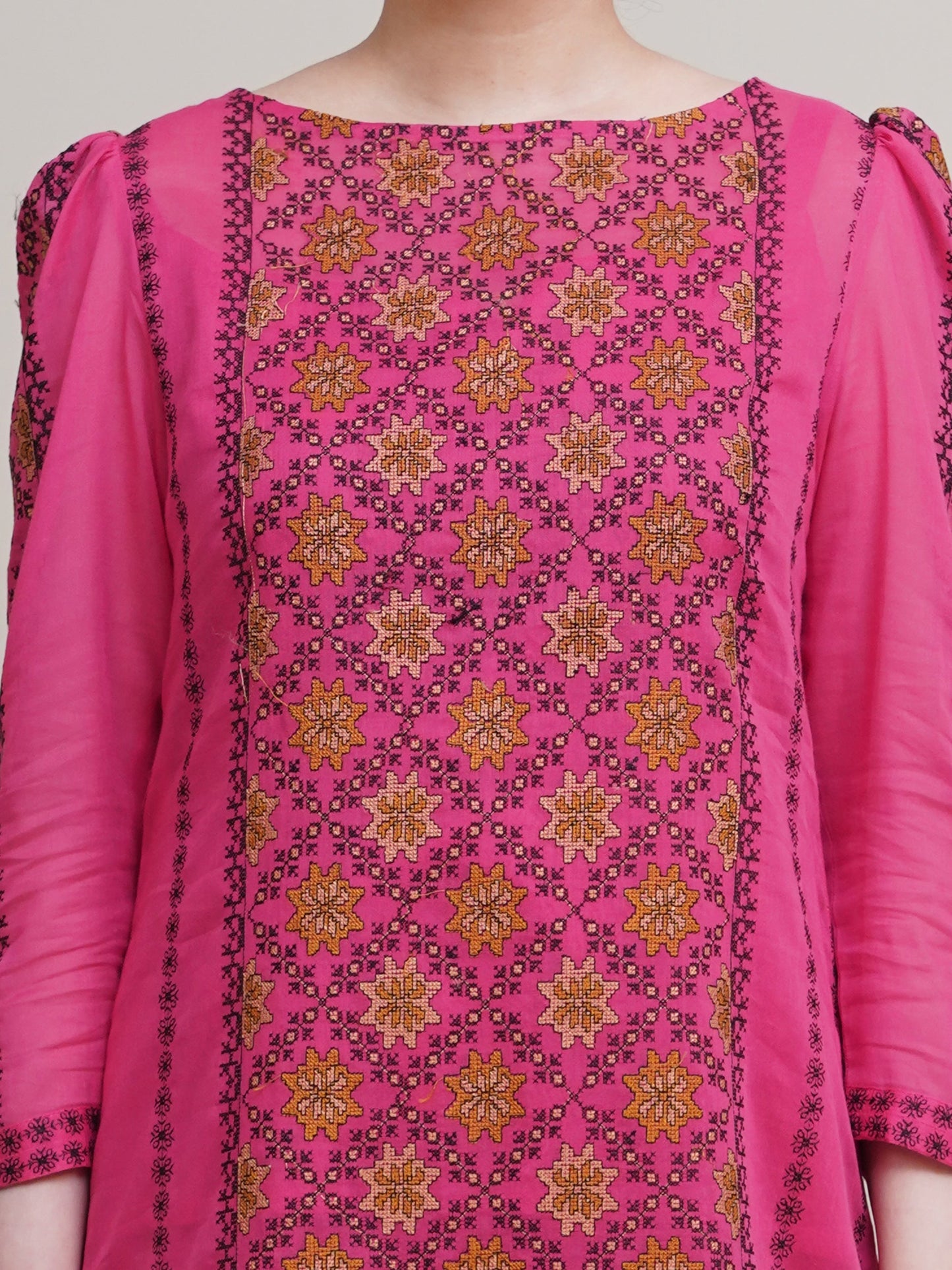 2 Piece - Unstitched - Embroidered Malmal Suit - E1732