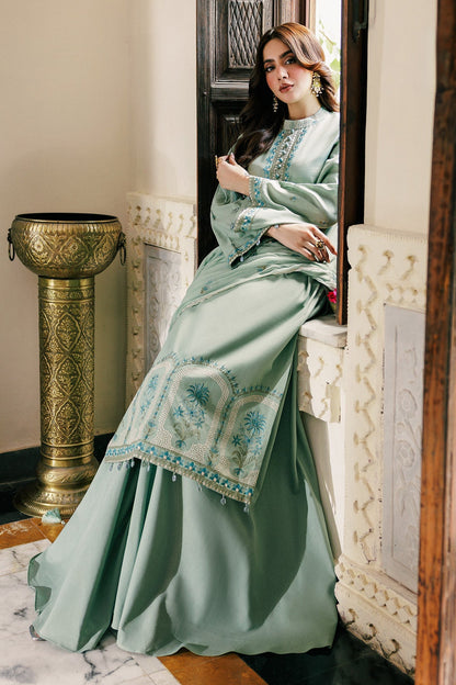 3 Piece - Unstitched - Embroidered Khaddar Suit - E1802