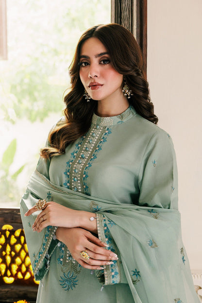 3 Piece - Unstitched - Embroidered Khaddar Suit - E1802