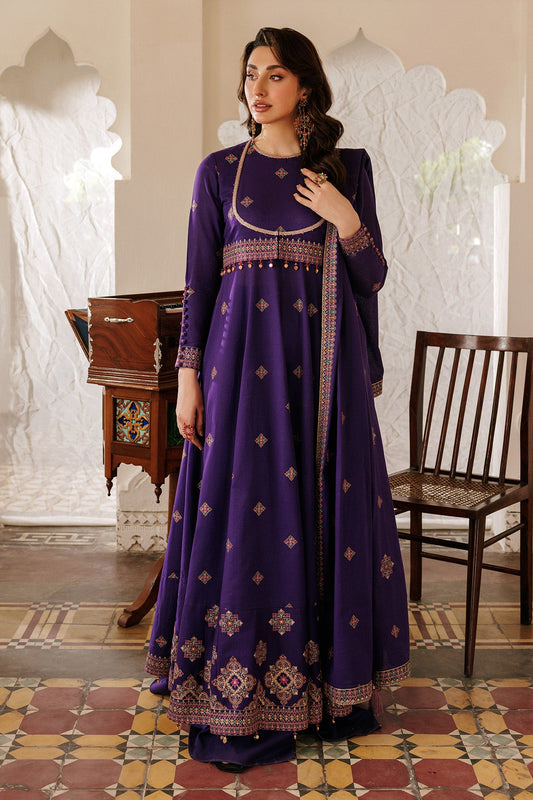 3 Piece - Unstitched - Embroidered Khaddar Suit - E1816