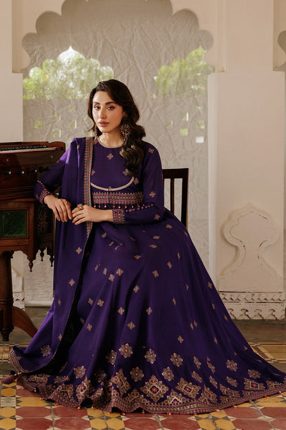 3 Piece - Unstitched - Embroidered Khaddar Suit - E1816