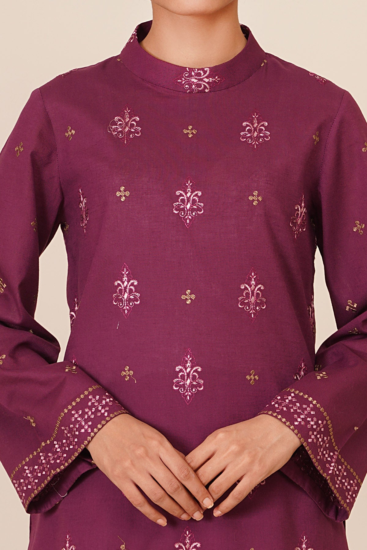 2 Piece - Unstitched - Embroidered Khaddar Suit - E1826