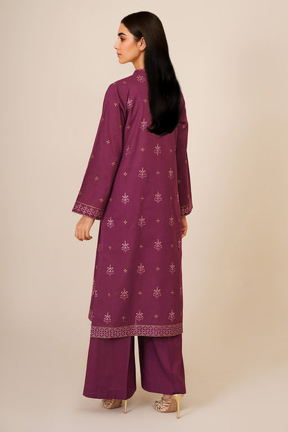 2 Piece - Unstitched - Embroidered Khaddar Suit - E1826