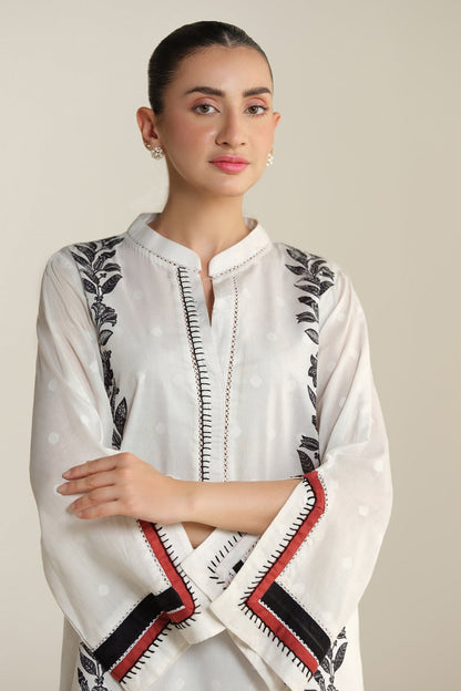 2 Piece - Stitched - Printed Jacquard Suit - KPS25-P3445