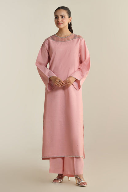 2 Piece - Stitched - Embellished Raw Silk Suit - KPS25-P3503