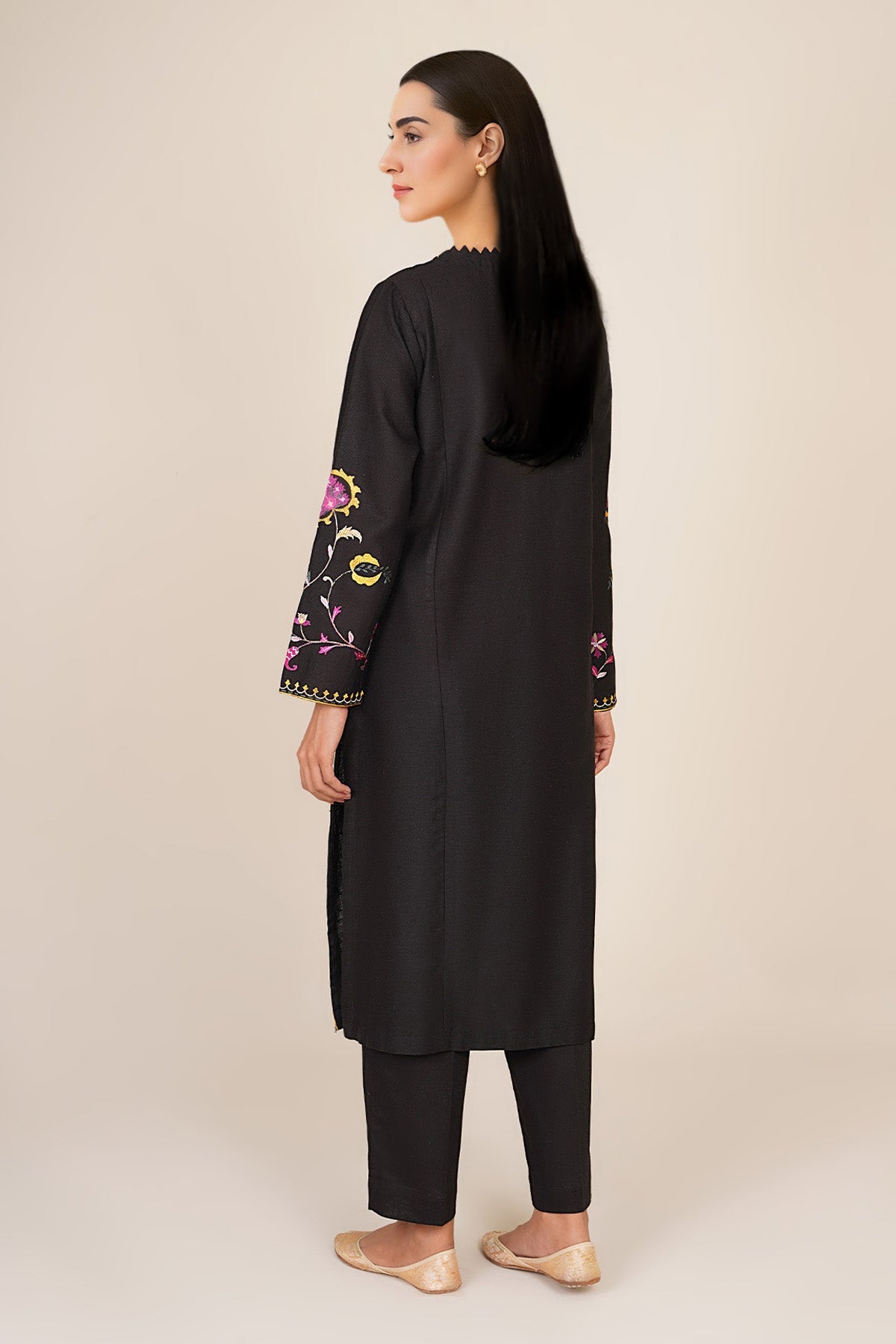 2 Piece - Stitched - Embroidered Cotton Karandi Suit - KPW24-P3074-74