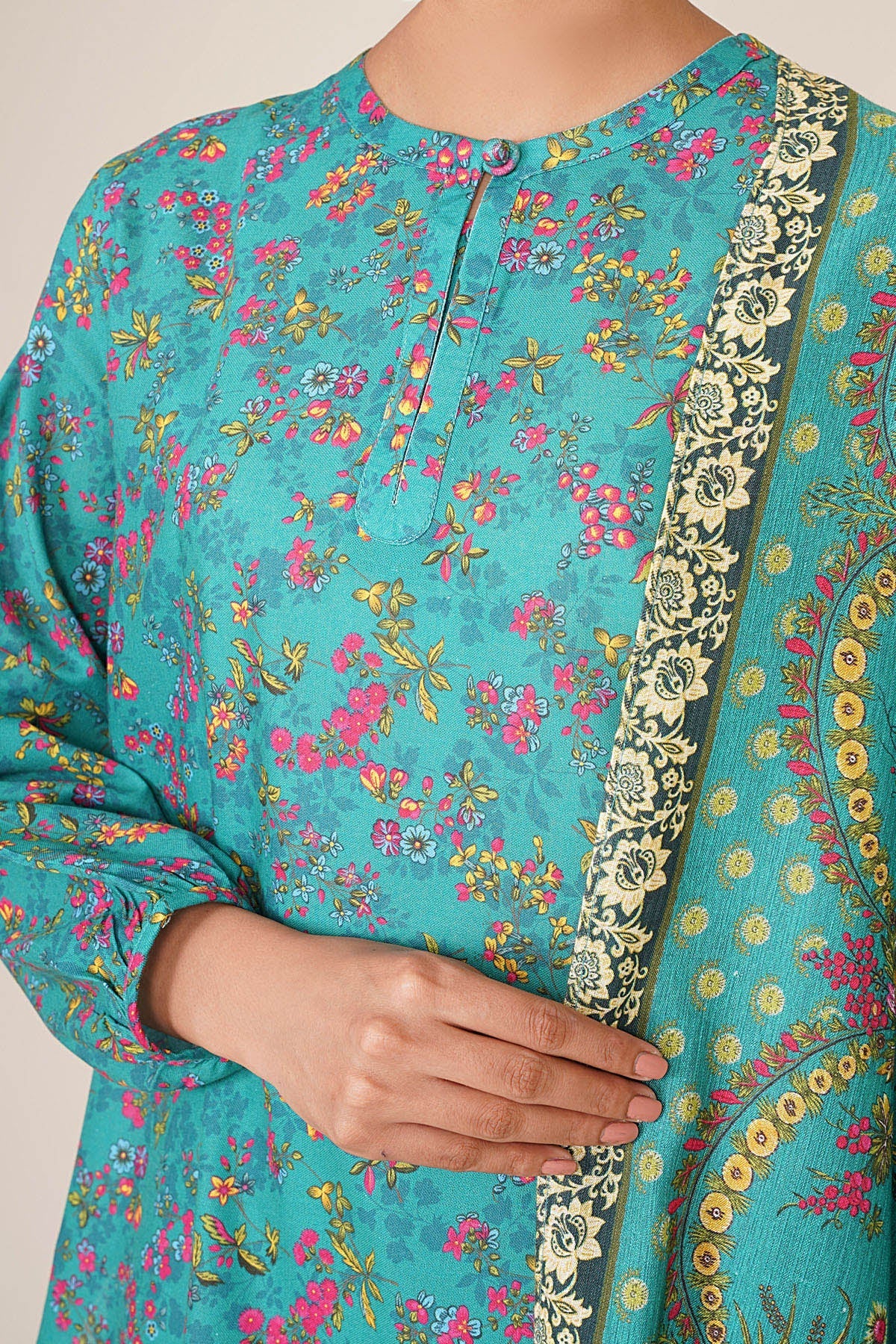 3 Piece - Stitched - Printed Khaddar Suit - KPW24-P3109-109