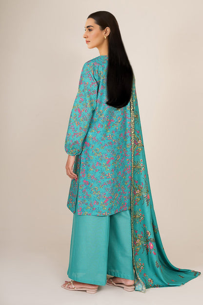 3 Piece - Stitched - Printed Khaddar Suit - KPW24-P3109-109