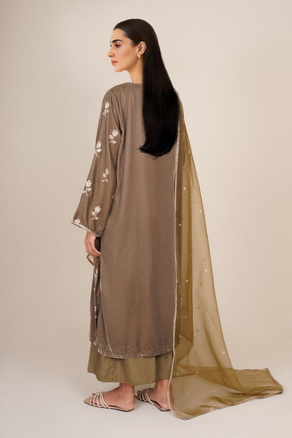 3 Piece - Stitched - Embroidered Velvet Suit - KPW24-P3143-143