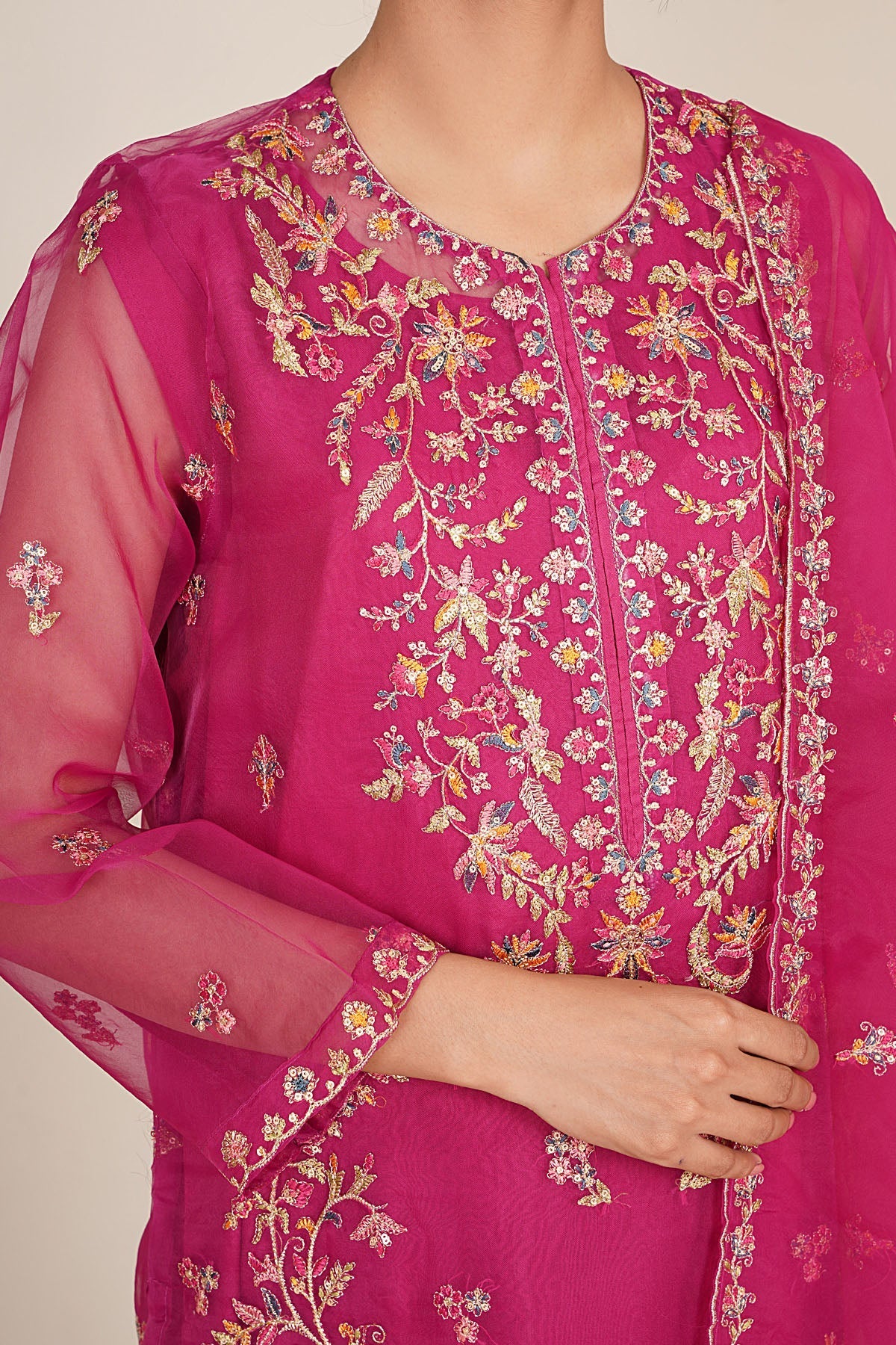 4 Piece - Stitched - Embroidered Organza Suit - KPW24-P3159-159