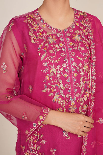 4 Piece - Stitched - Embroidered Organza Suit - KPW24-P3159-159