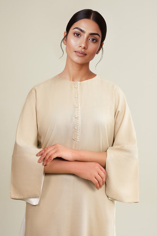 2 Piece - Stitched - Dyed & Embellished Linen Suit - KPW25-P3665