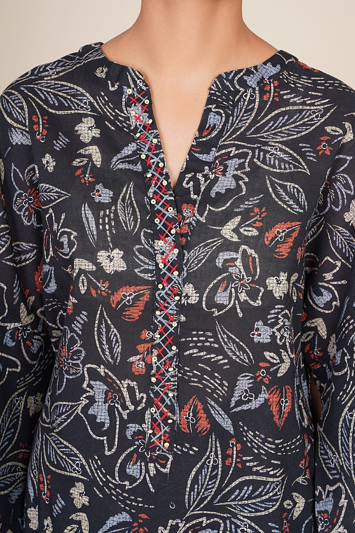 2 Piece - Stitched - Printed & Embellished Khaddar Suit - KPW25-P3682