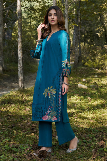 2 Piece - Stitched - Embroidered Khaddar Suit - KPW25-P3698