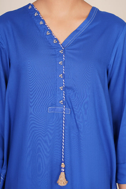 2 Piece - Stitched - Embellished Linen Suit - KPW25-P3703