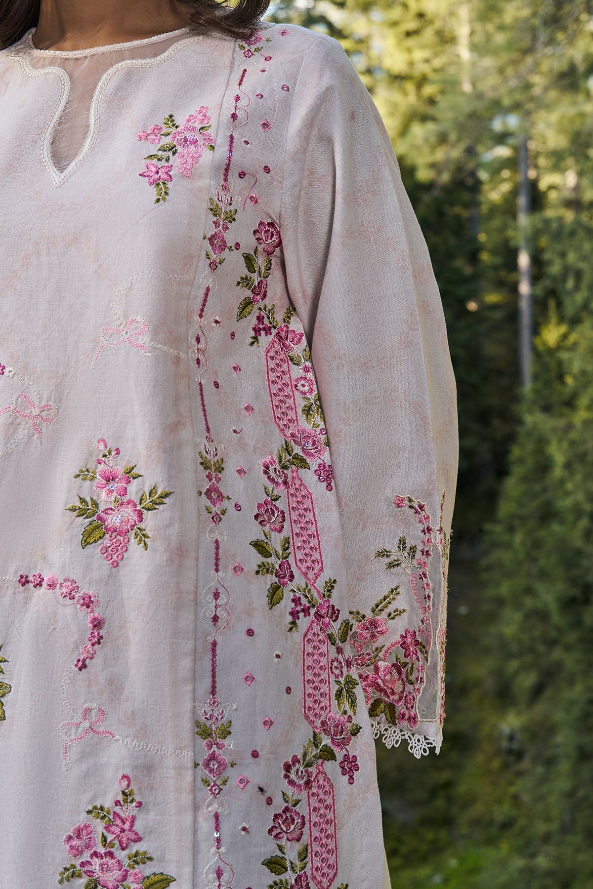 2 Piece - Stitched - Printed & Embroidered Khaddar Suit - KPW25-P3728