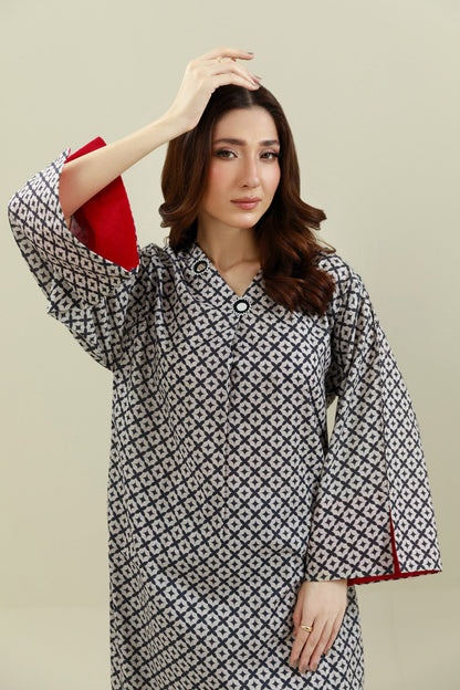 2 Piece - Stitched - Printed Khaddar Suit - KPW25-P3745