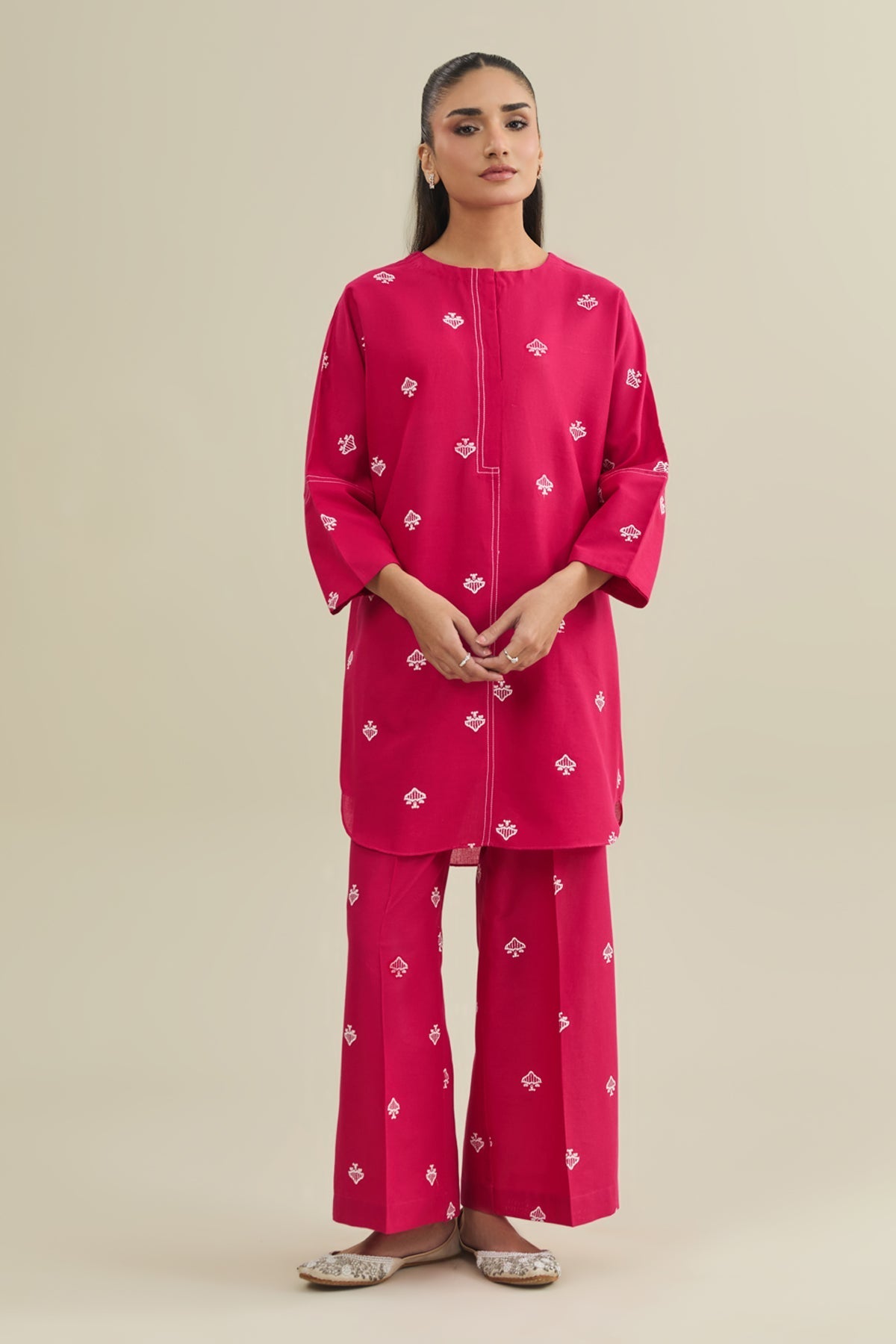 2 Piece - Stitched - Embroidered Khaddar Suit - KPW25-P3753