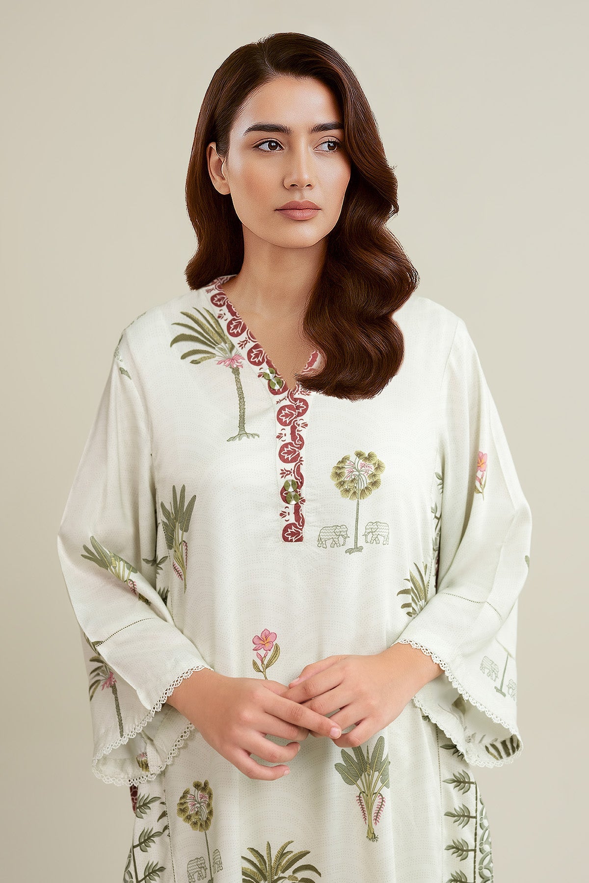 2 Piece - Stitched - Printed Linen Suit - KPW25-P3816