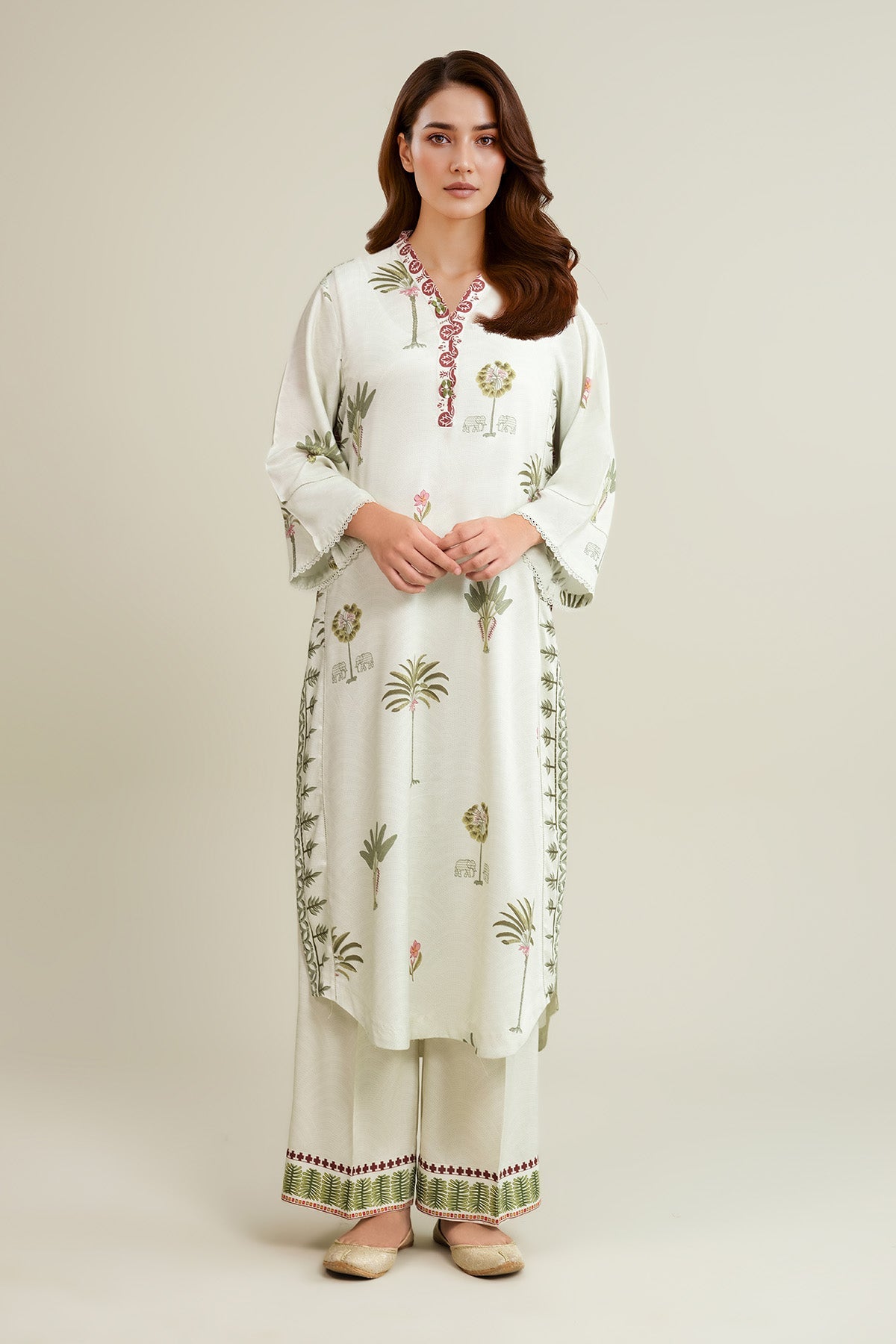 2 Piece - Stitched - Printed Linen Suit - KPW25-P3816