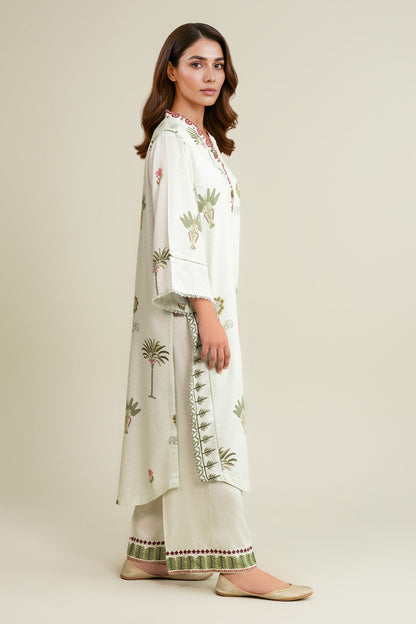 2 Piece - Stitched - Printed Linen Suit - KPW25-P3816