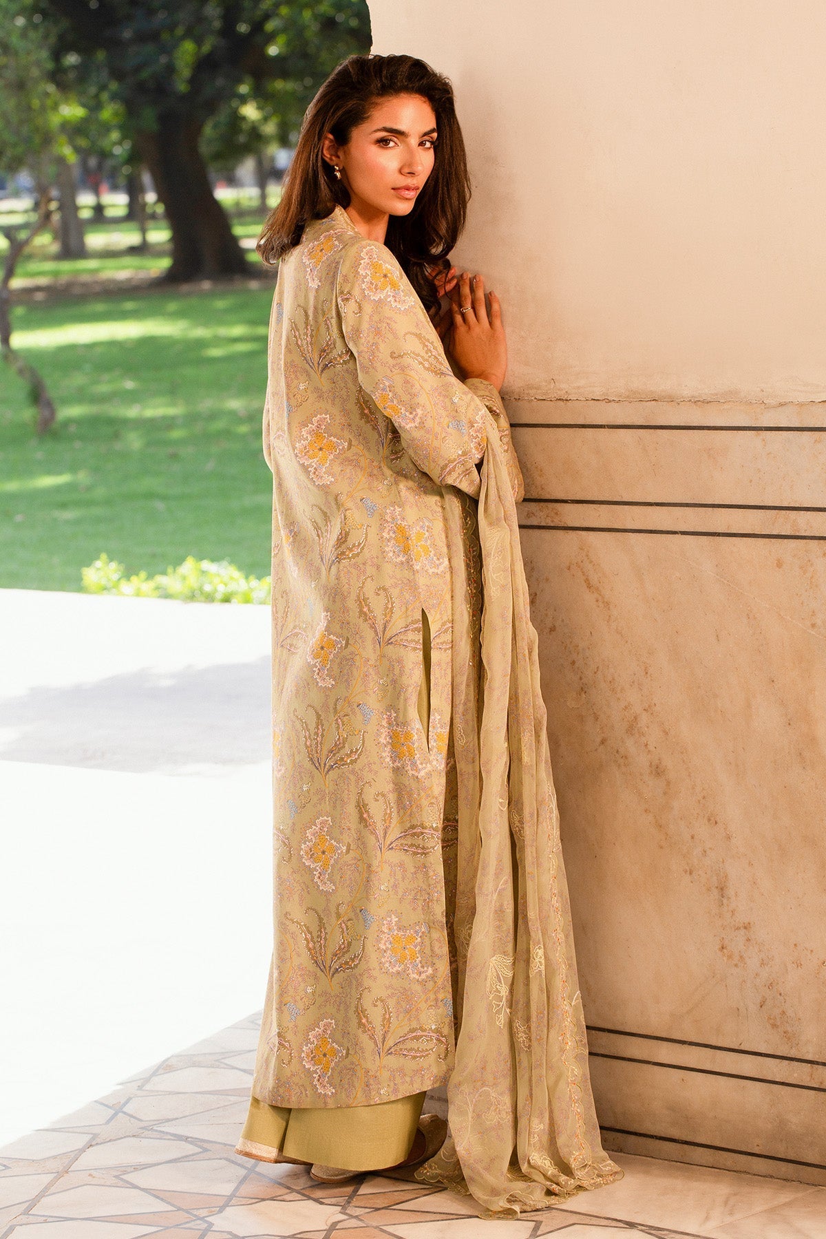 3 Piece - Unstitched - Printed & Embroidered Khaddar Suit - MC2100