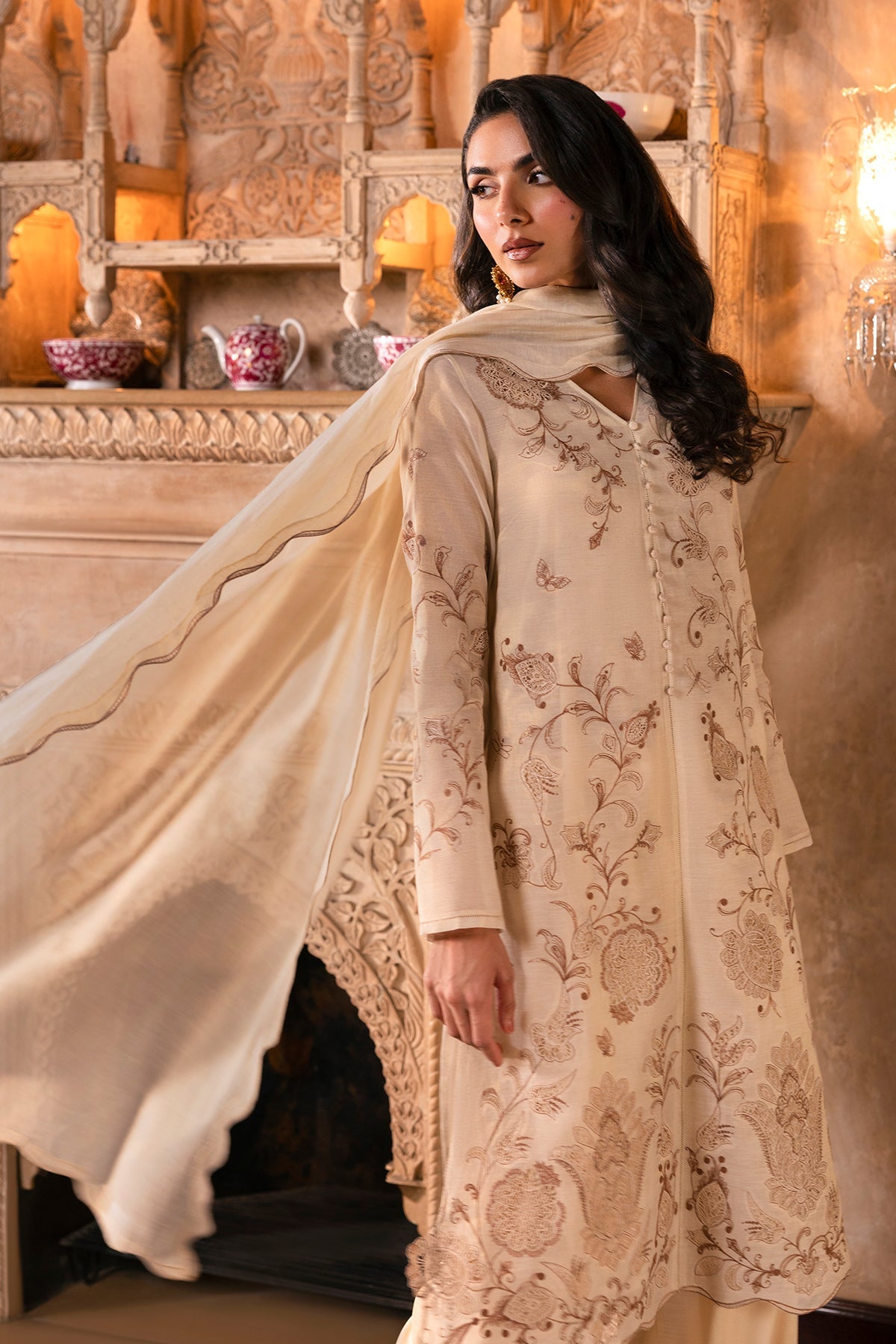 4 Piece - Stitched - Dyed & Embroidered Masuri Suit - MCP1603